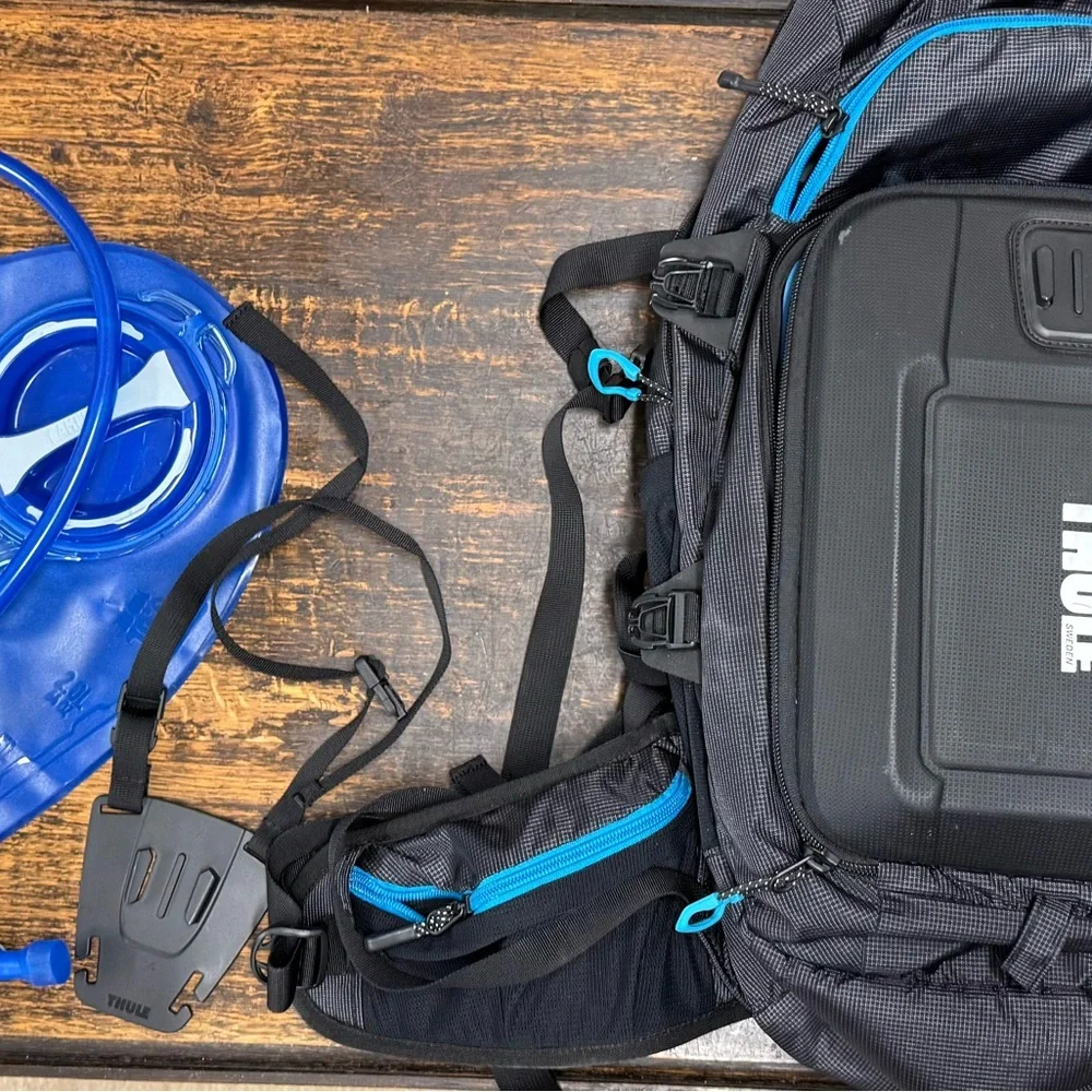 Thule Black and Blue Camera Backpack